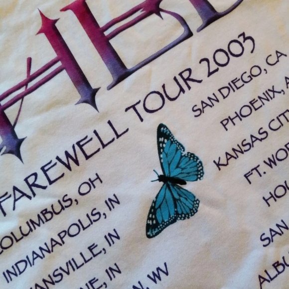 Cher Farewell Tour 2003 Tee Shirt Women's (Adult) Medium EUC - Picture 2 of 11